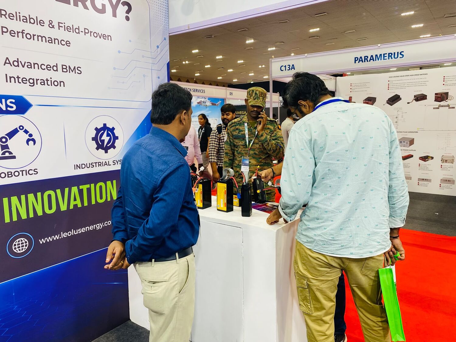 Leolus Energy at DEFTECH Bharat 2026 drone & defence battery exhibition, Bengaluru — photo 2