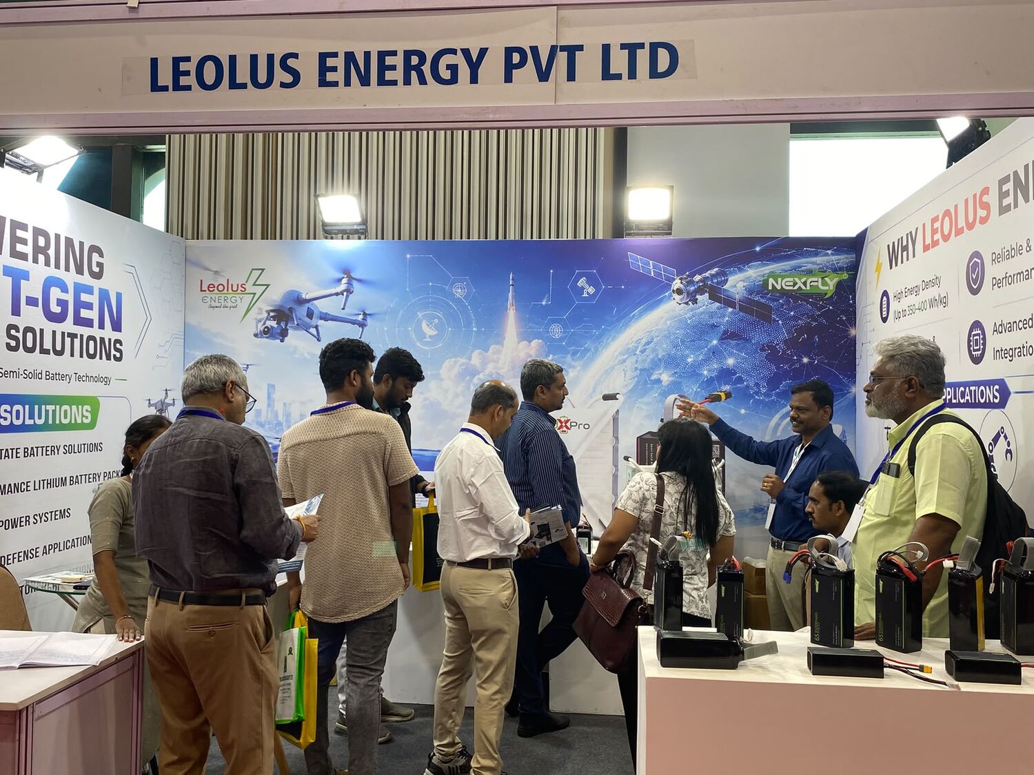 Leolus Energy at DEFTECH Bharat 2026 drone & defence battery exhibition, Bengaluru — photo 6