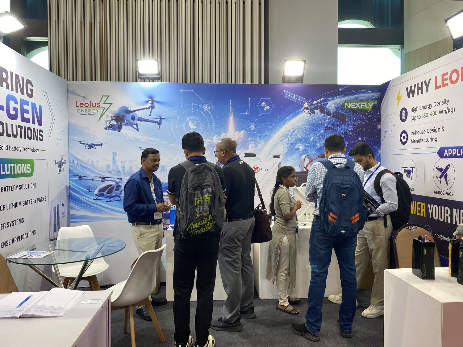 Leolus Energy at DEFTECH Bharat 2026 drone & defence battery exhibition, Bengaluru — photo 8