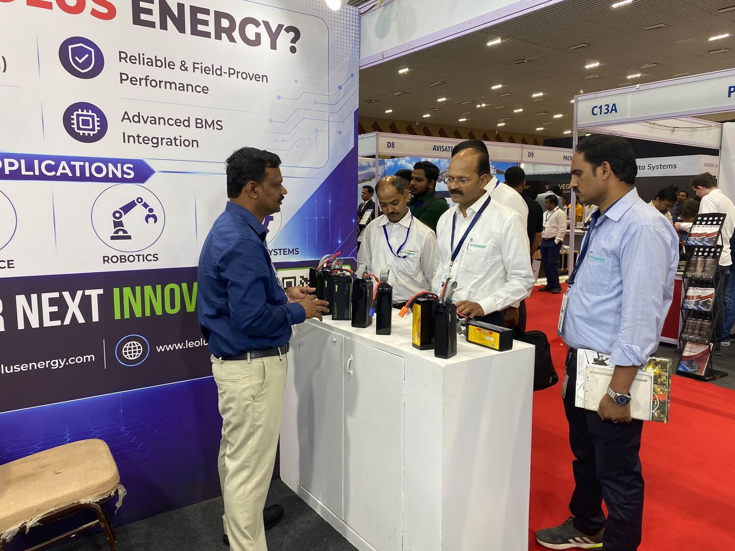 Leolus Energy at DEFTECH Bharat 2026 drone & defence battery exhibition, Bengaluru — photo 9