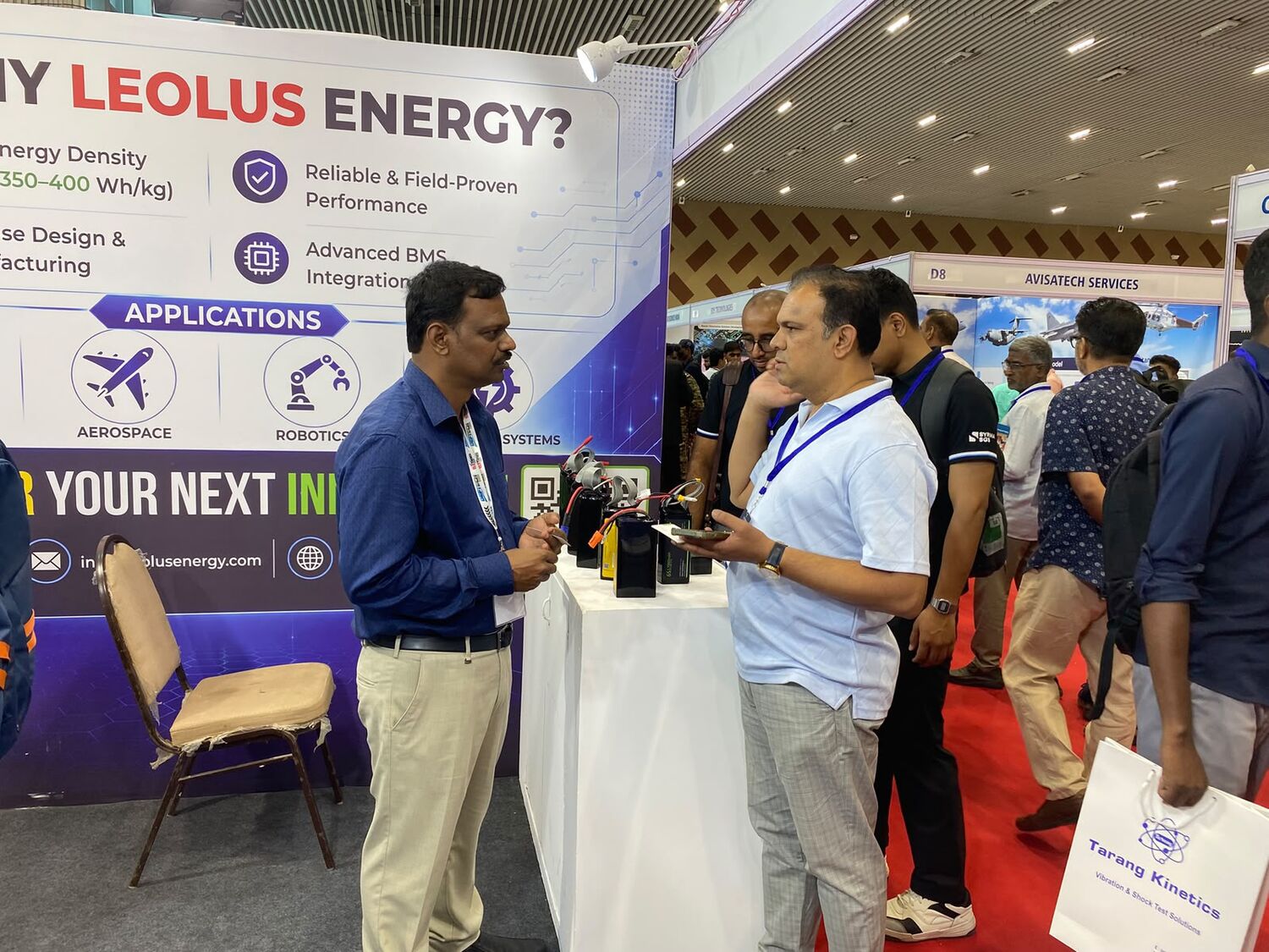 Leolus Energy at DEFTECH Bharat 2026 drone & defence battery exhibition, Bengaluru — photo 12