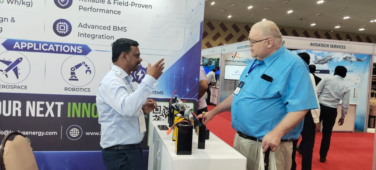 Leolus Energy at DEFTECH Bharat 2026 drone & defence battery exhibition, Bengaluru — photo 16